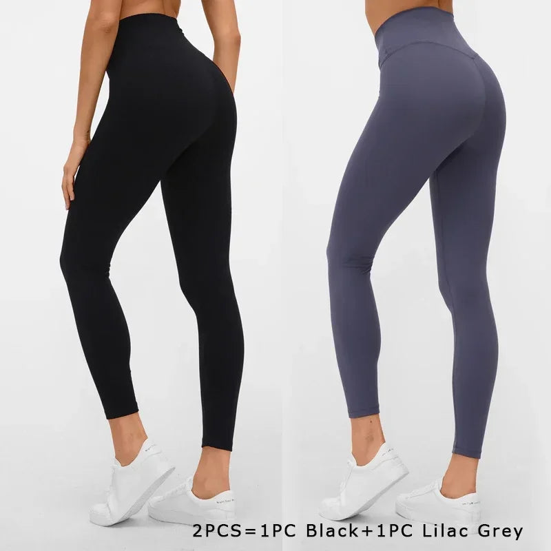 Nepoagym 25-Inch Squat-Proof Leggings - Buttery Soft No Front Seam