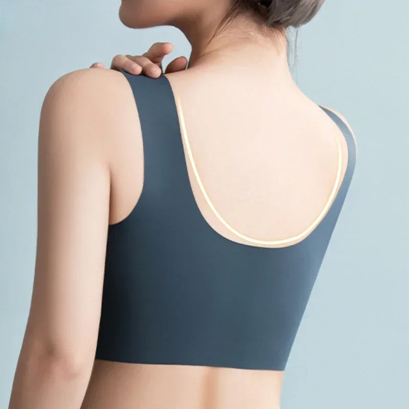 Plus Size Seamless Padded Sports Bra - Women's Yoga & Gym Support Top