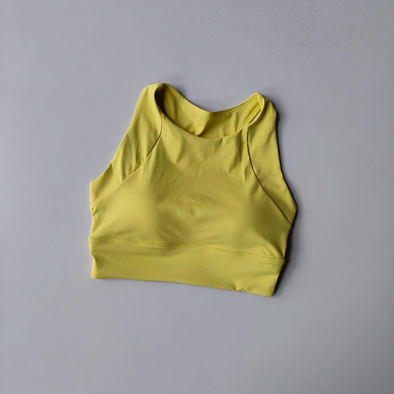 Breathable Padded Sports Bra - Women's Yoga & Gym Support Top