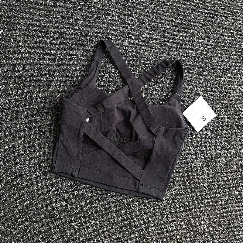 Breathable Push-Up Yoga Sports Bra for Women - Running & Gym Support