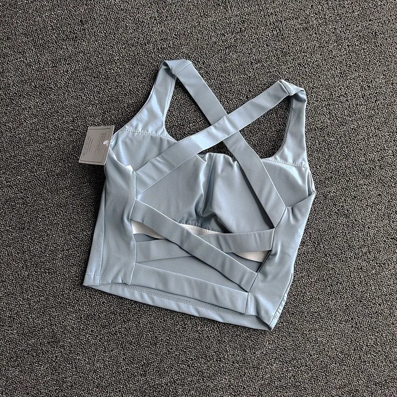 Breathable Push-Up Yoga Sports Bra for Women - Running & Gym Support