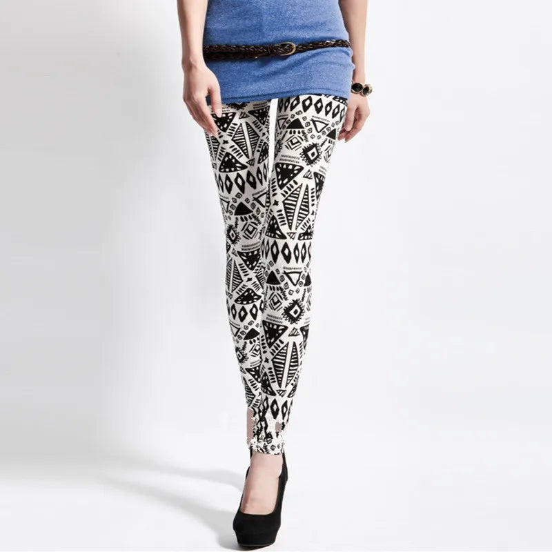 Colorful Leopard Print Leggings - High-Stretch Streetwear One Size