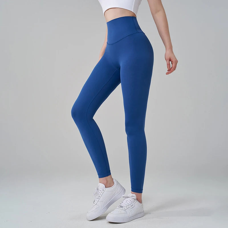 SOISOU Nylon High-Waist Leggings - Breathable No T-Line Workout Tights