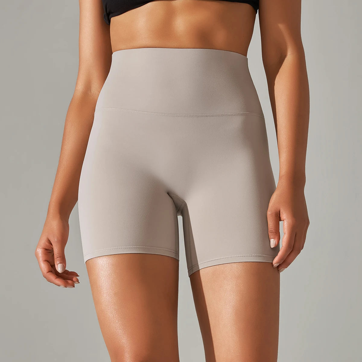 High-Waist Biker Shorts - Women's Gym & Running Activewear