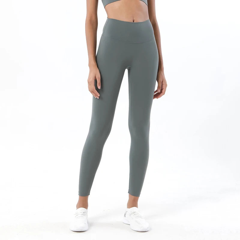 SOISOU Nylon High-Waist Leggings - Breathable No T-Line Workout Tights
