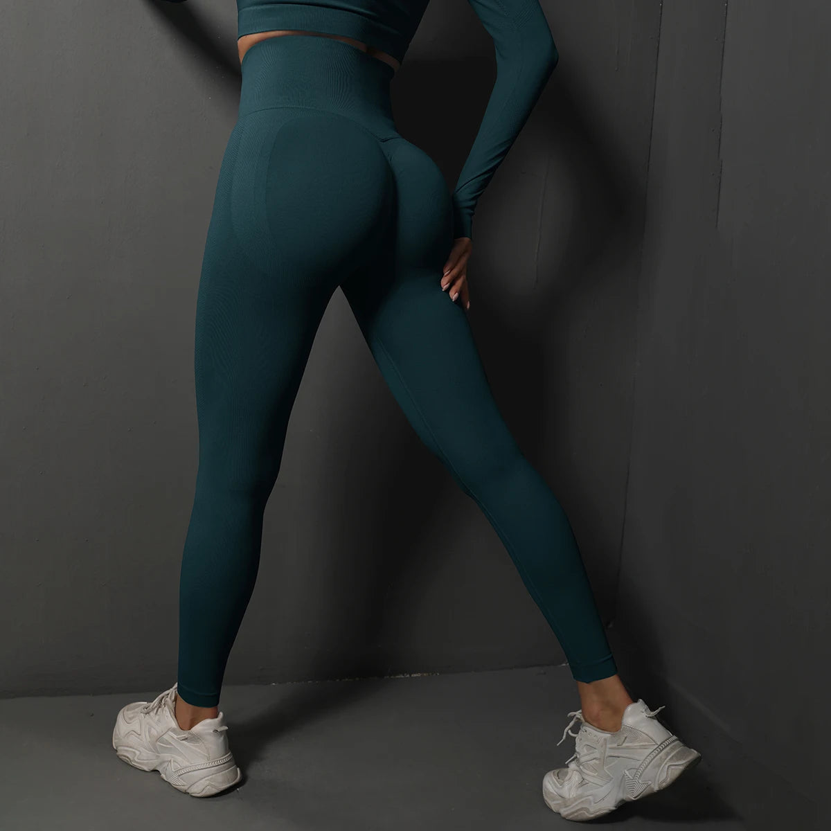 Seamless High-Waist Booty-Lifting Leggings - Gym Yoga Performance