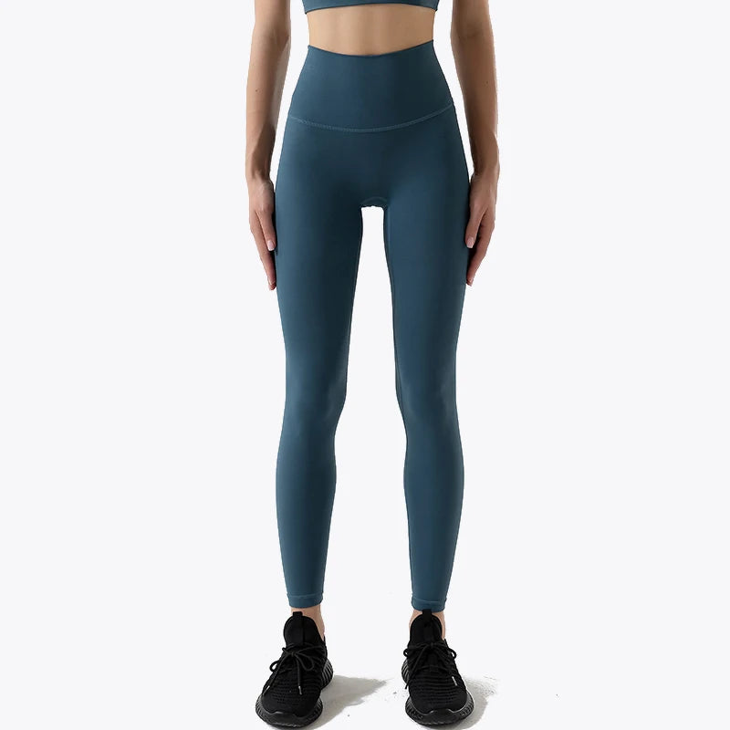 SOISOU Nylon High-Waist Leggings - Breathable No T-Line Workout Tights