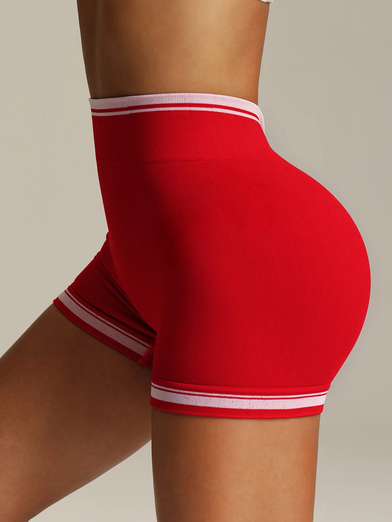 High-Waist Scrunch Workout Shorts - Women's Gym & Running Activewear