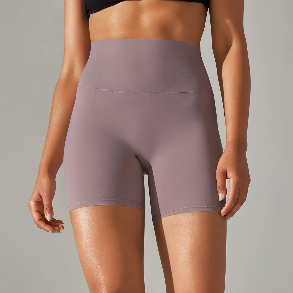 High-Waist Biker Shorts - Women's Gym & Running Activewear