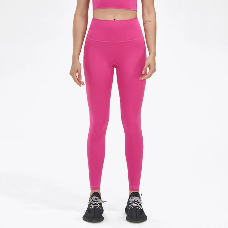 SOISOU Nylon High-Waist Leggings - Breathable No T-Line Workout Tights