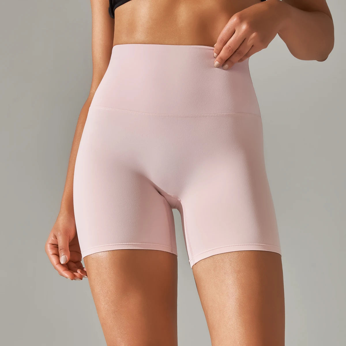 High-Waist Biker Shorts - Women's Gym & Running Activewear