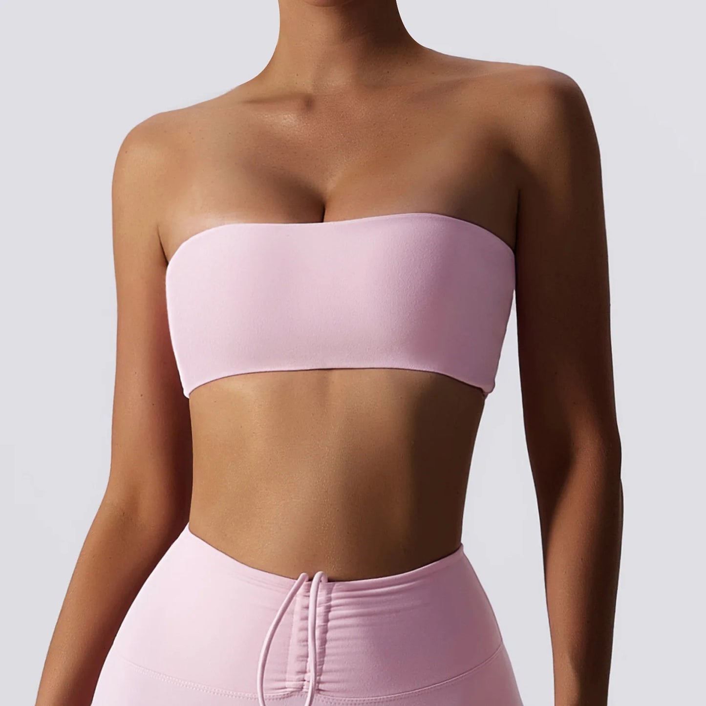 Quick-Dry Strapless Sports Bra - Women's Yoga & Gym Support Top