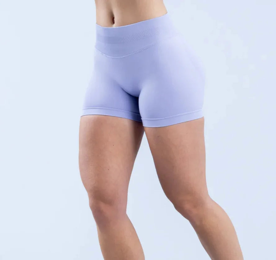 Seamless High-Waist Scrunch Biker Shorts - Women's Gym & Running Activewear