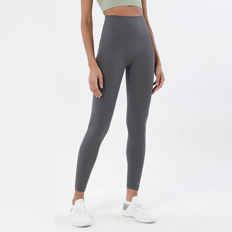 SOISOU Nylon High-Waist Leggings - Breathable No T-Line Workout Tights