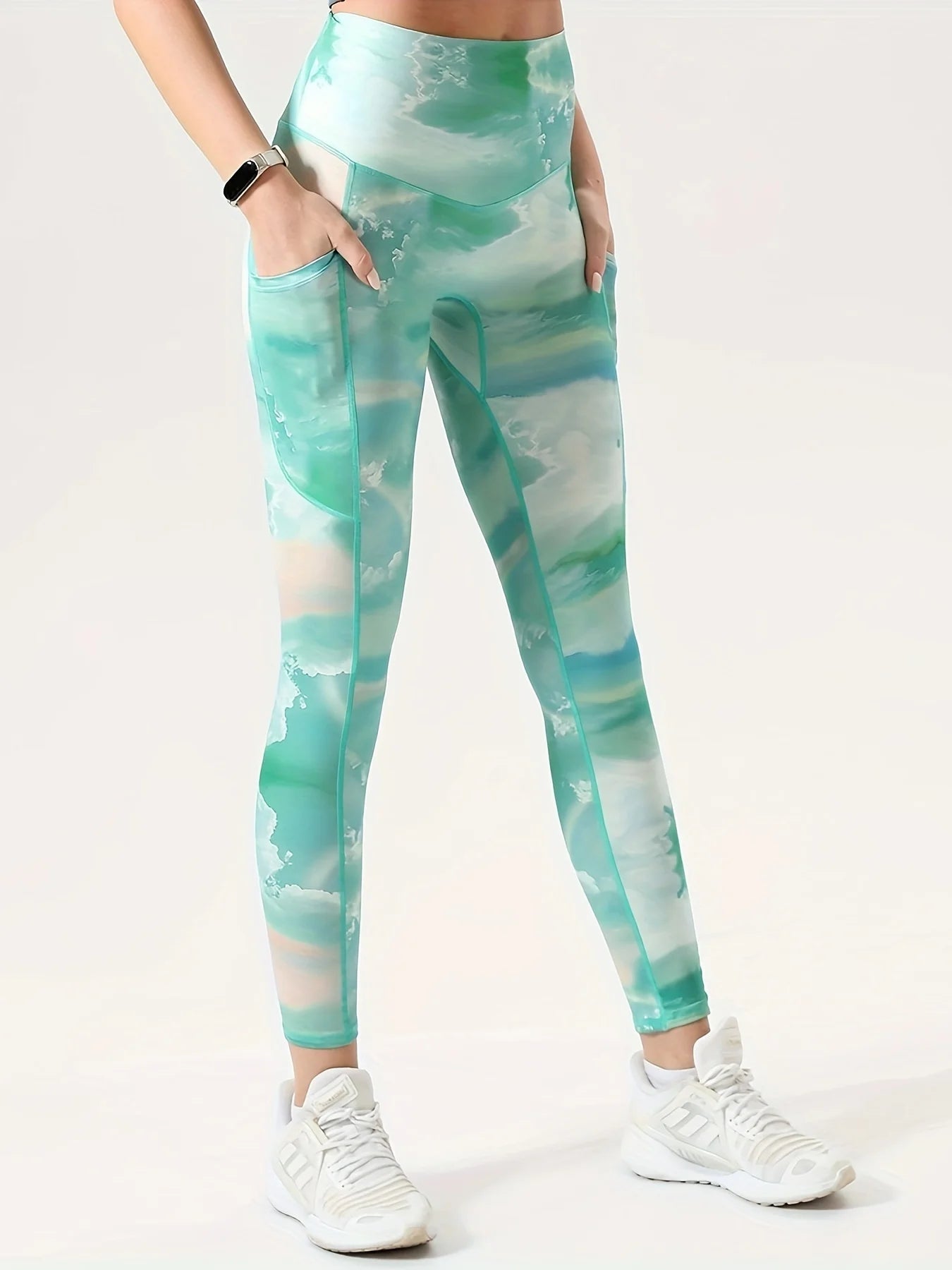 Tie-Dye Seamless Yoga Leggings - High-Waist Butt-Lifting Fit
