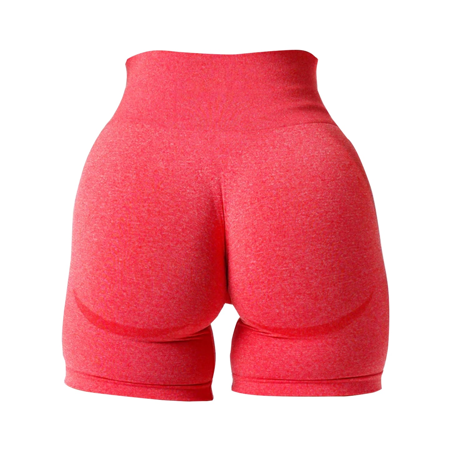 Seamless High-Waist Contour Workout Shorts - Women's Gym & Running Activewear